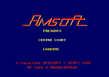 Centre Court (UK) (1985) screen shot title